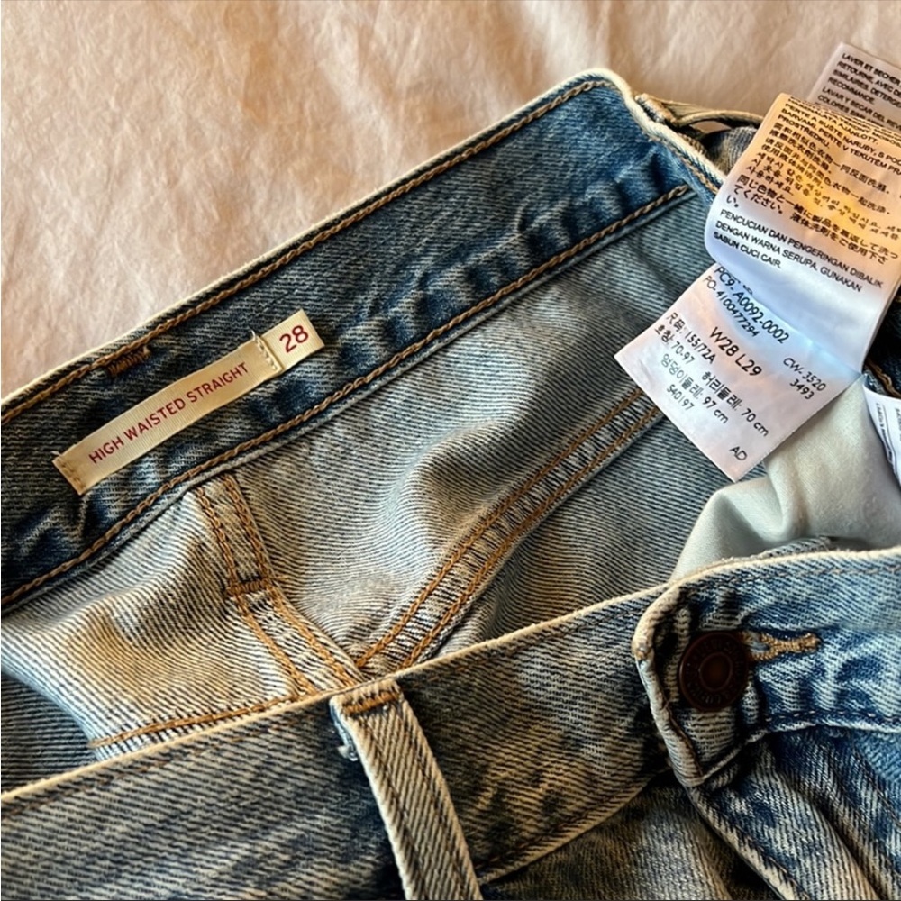 🌵LEVIS High Waisted Straight - Picture 4 of 8